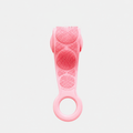 Pink silicone body scrubber belt